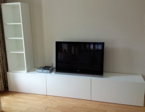 Mueble a medida para el televisor salón